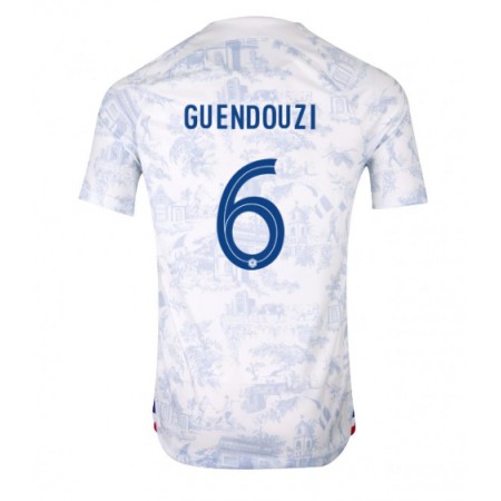 Jalkapallo Pelipaidat/Peliasut Ranska Matteo Guendouzi 6 Vieraspelipaita Mm-Kisat 2022